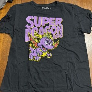 L Spyro x Mario Bros t shirt from teefury